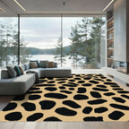 Brown Spotted Animal Print Texture Rug