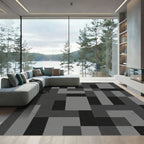 Monochromatic Geometric Block Composition Rug