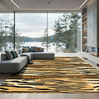 Bold Tiger Stripe Leopard Blend Rug