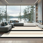Neutral Toned Horizontal Stripe Rug