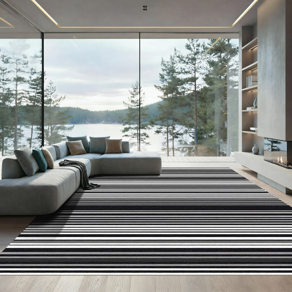 Monochromatic Thin Stripe Rug