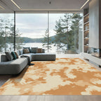 Desert Camo Abstract Patchwork Rug