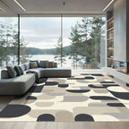 Mid-Century Abstract Geometric Forms Rug
