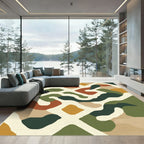Organic Abstract Earthy Tones Rug