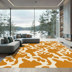 Terracotta Cream Organic Flow Rug