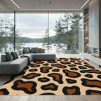Bold Brown Animal Spots Classic Rug