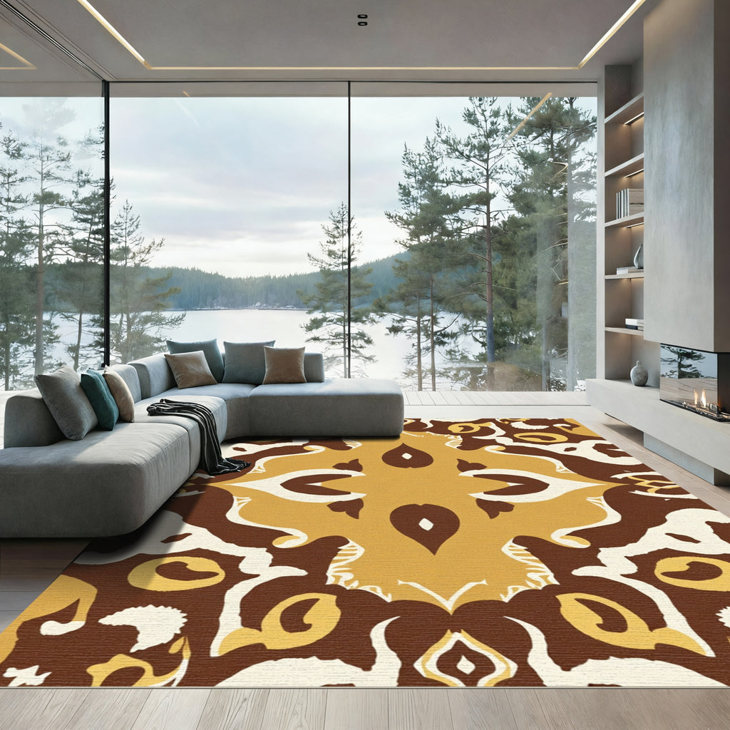 Earth Tones Organic Medallion Rug