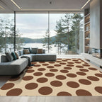Classic Brown Dot Scatter Rug
