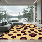 Bold Terra Cotta Spotty Bloom Rug