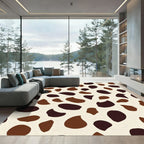 Brown Earthy Tone Blob Rug