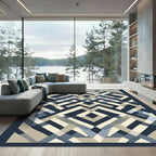Navajo Inspired Geometric Lattice Rug
