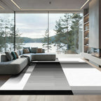 Abstract Gradient Pixelated Blocks Rug