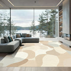 Neutral Organic Flow Abstract Rug
