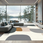 Organic Mid-Century Modern Shapes Rug