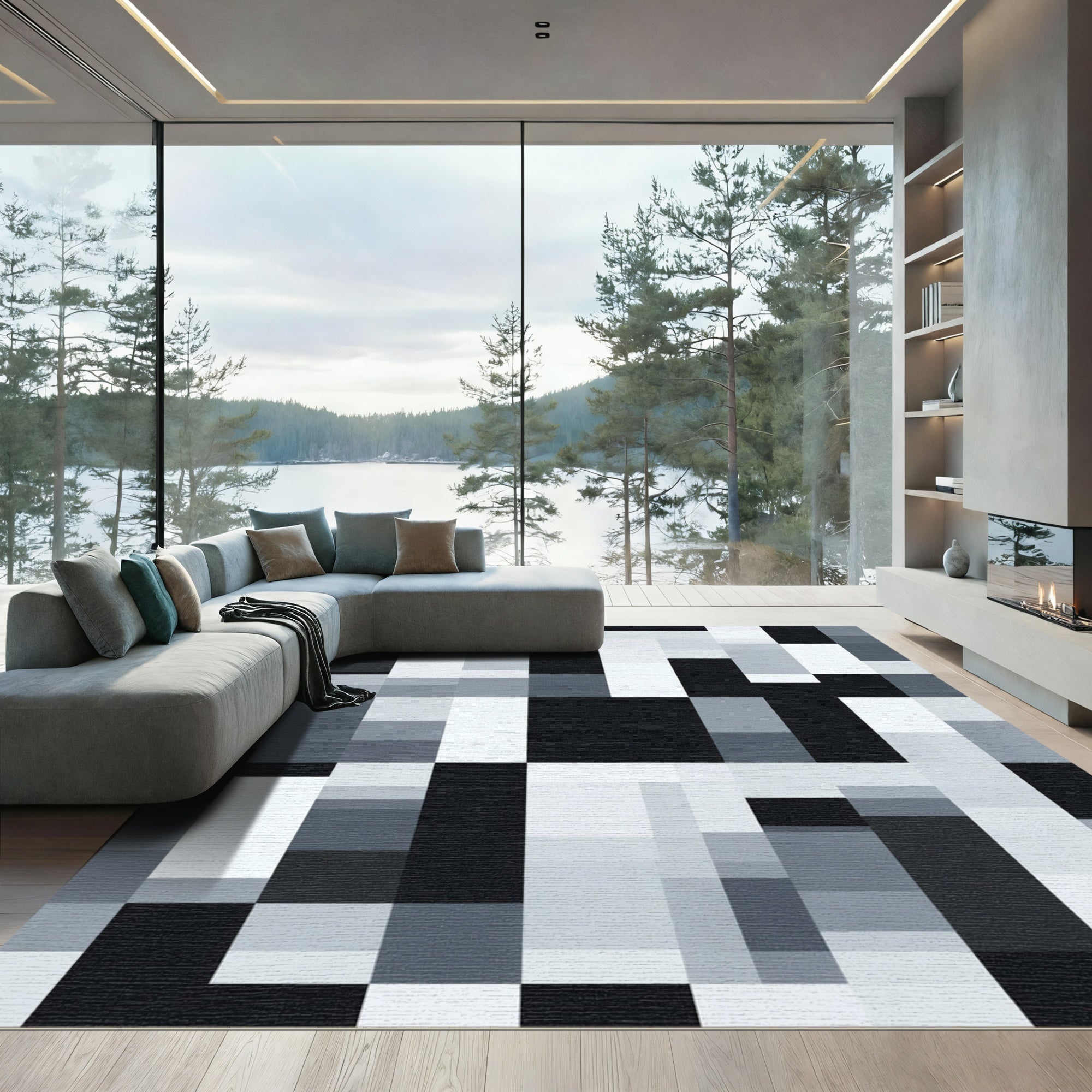 Monochromatic Geometric Blocks Rug