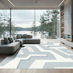 Modern Geometric Abstract Forms Rug