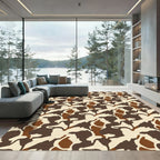 Woodland Camouflage Abstract Organic Pattern Rug