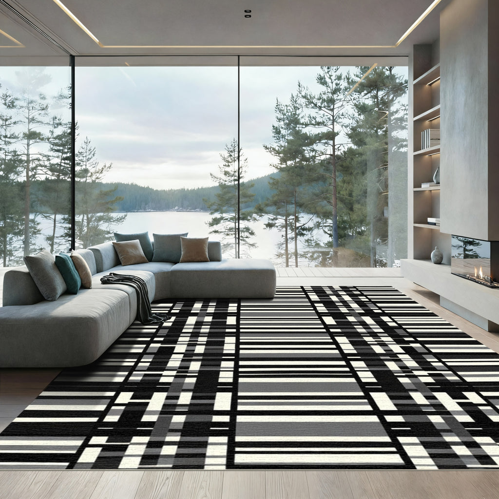 Monochromatic Stripe Lattice Rug