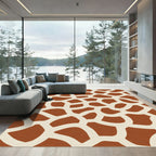 Tan and Brown Giraffe Spots Rug