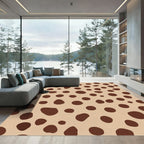 Brown Dotted Clay Spot Rug