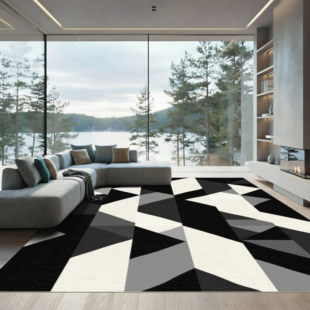 Monochromatic Geometric Fragment Arrangement Rug