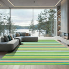 Multi Color Striped Horizontal Rug