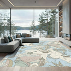 Steampunk Hot Air Balloon Sky Adventure Rug