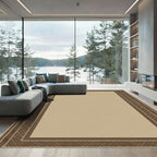 Classic Earth Tone Diamond Border Rug