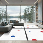 Colorful Polka Dot Scattered Circles Rug