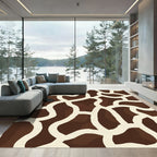 Brown Giraffe Spot Abstract Rug