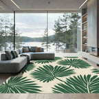 Emerald Fern Frond Arrangement Rug