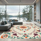 Vibrant Mandala Floral Medallion Rug