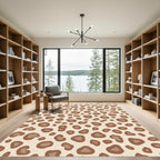 Brown Leopard Spots All Over Rug