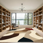 Earthy Organic Flow Abstract Rug