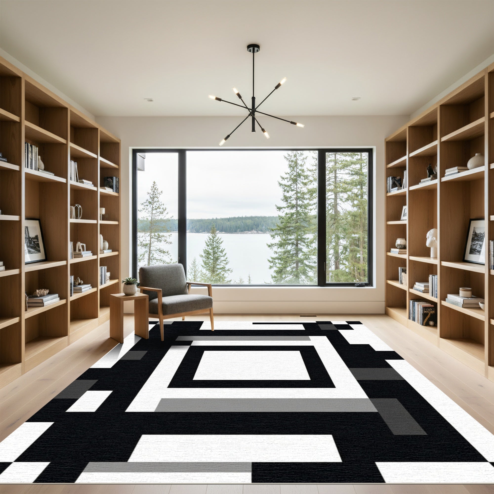 Monochromatic Geometric Abstraction Rug