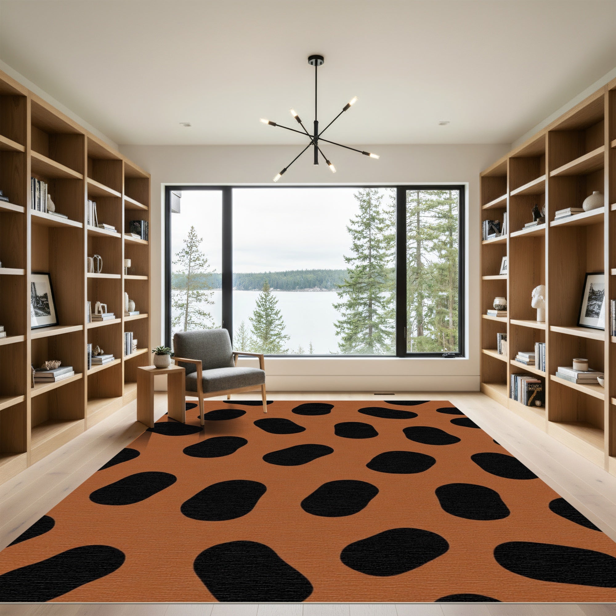 Terra Cotta Black Speckle Rug