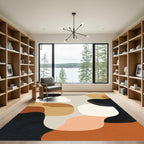 Organic Abstract Earthy Tones Rug