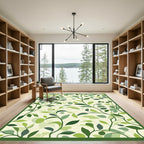 Verdant Green Leafy Vines Rug