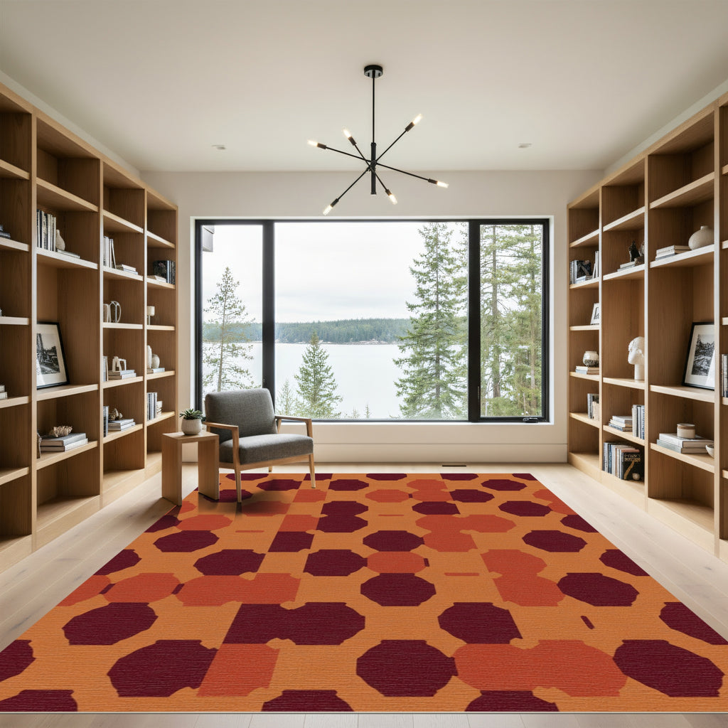 Earthy Octagon Diamond Blend Rug