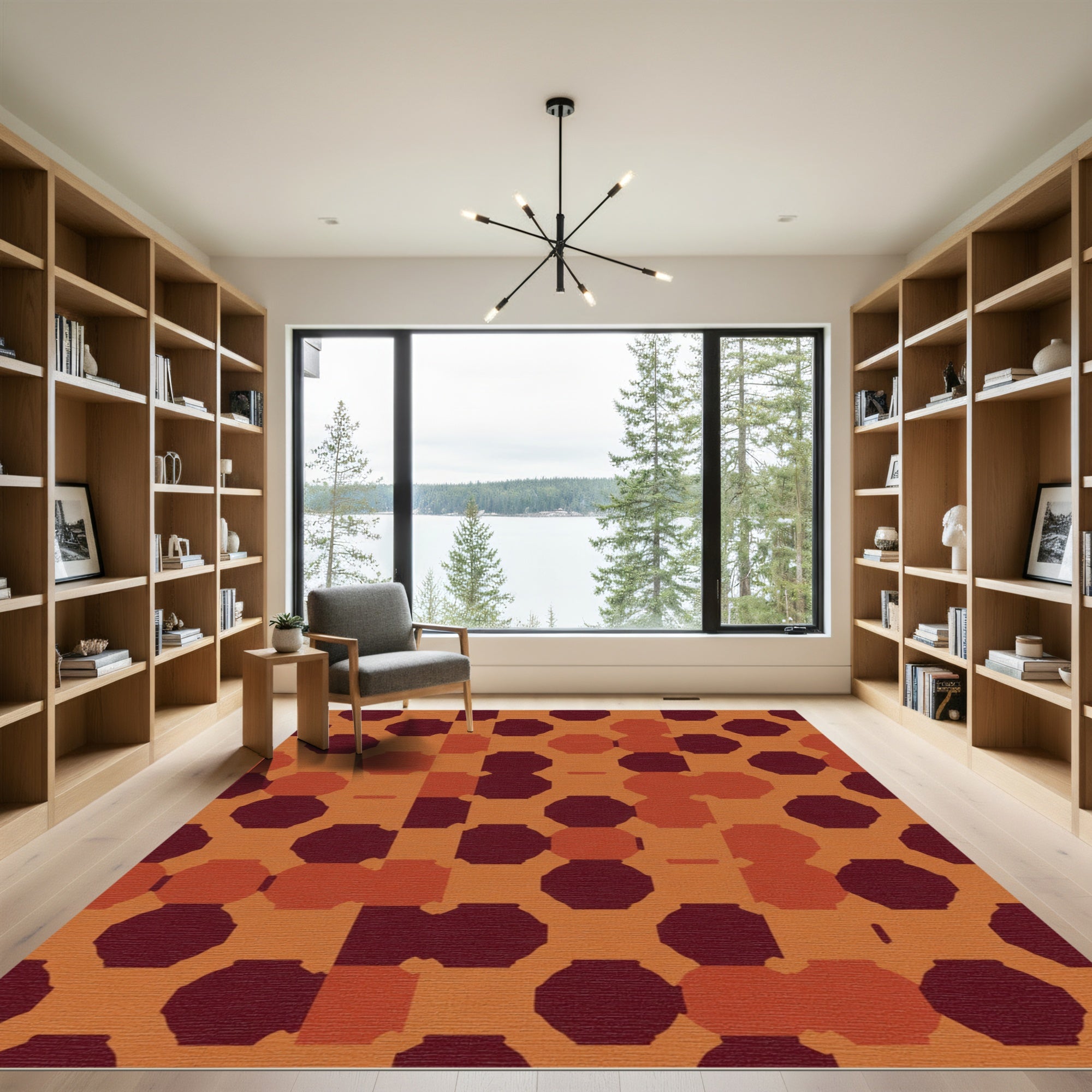 Earthy Octagon Diamond Blend Rug