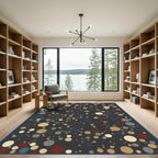 Abstract Colorful Scattered Dot Rug