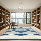 Indigo Stripe Mountain Arch Rug