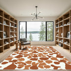 Brown Caramel Abstract Spots Rug