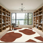 Brown Ivory Organic Spots Rug