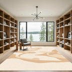 Soft Ochre Organic Flow Rug