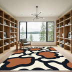 Clay Ochre Organic Spots Rug