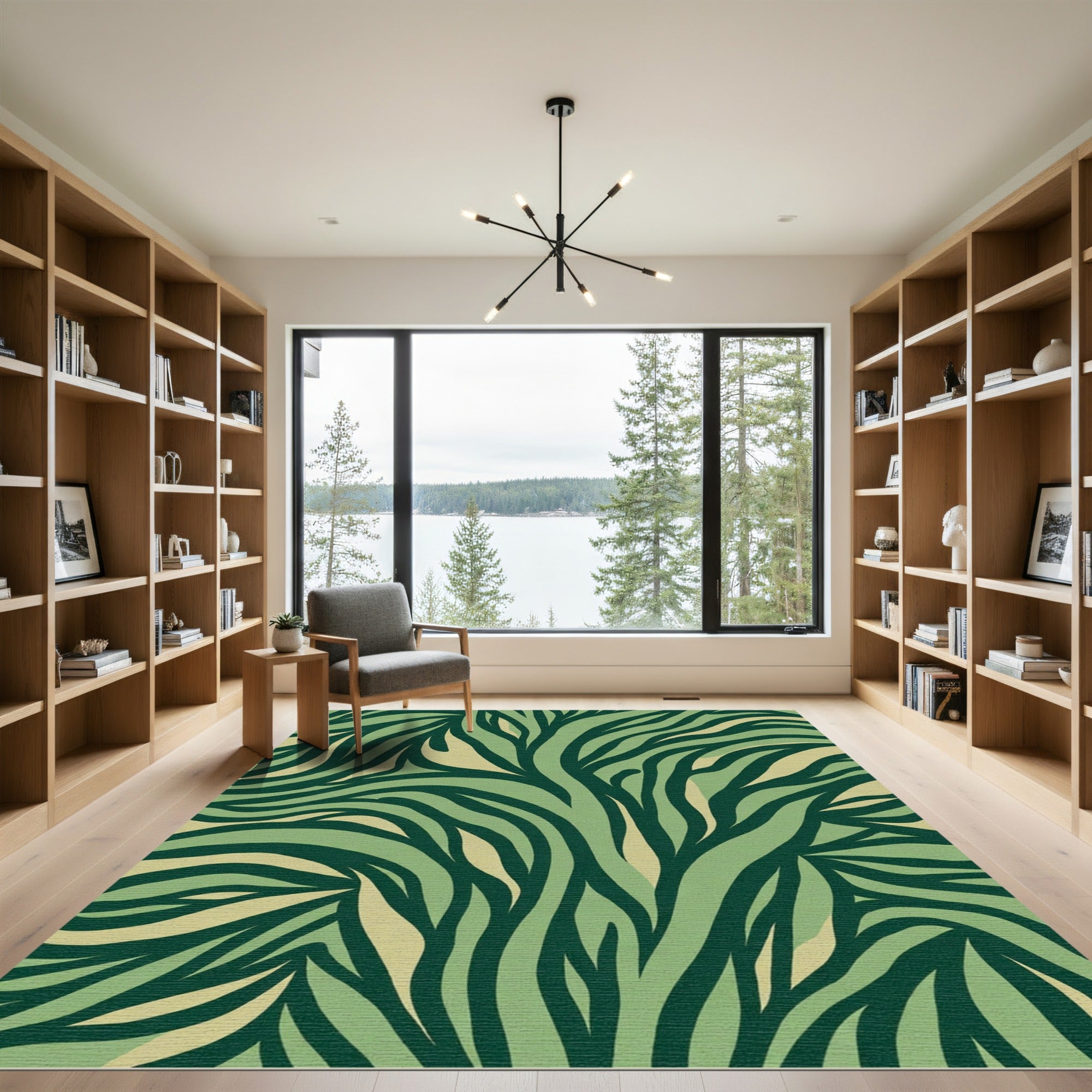 Verdant Jungle Organic Stripe Rug