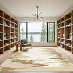 Sandy Beige Abstract Horizon Rug