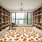 Orange Blob Scatter Rug