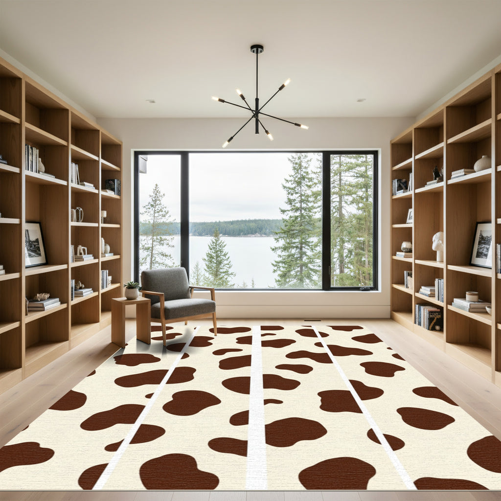 Brown Cream Holstein Spots Rug